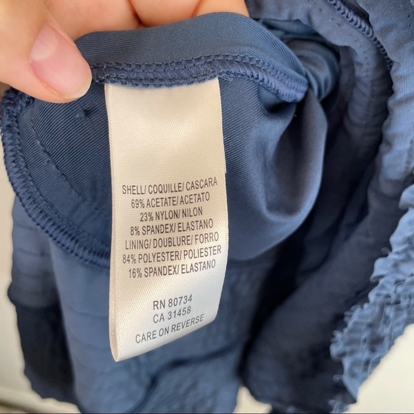 BCBG MAXAZRIA Blue Ruffle Halter Dress XS - Picture 6 of 9